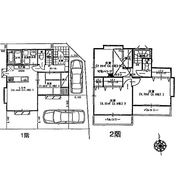 Floor plan. 33,800,000 yen, 4LDK, Land area 100 sq m , Building area 82.62 sq m