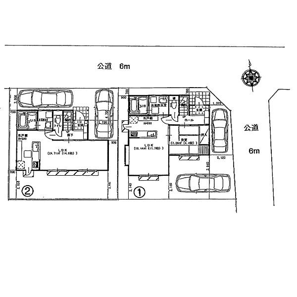 Compartment figure. 29,800,000 yen, 3LDK, Land area 97 sq m , Building area 76.54 sq m