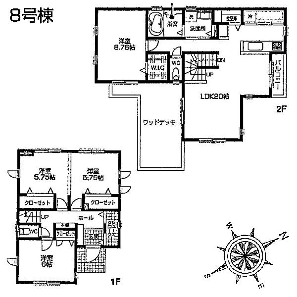 Floor plan. 34,800,000 yen, 4LDK, Land area 262.46 sq m , Building area 113.02 sq m