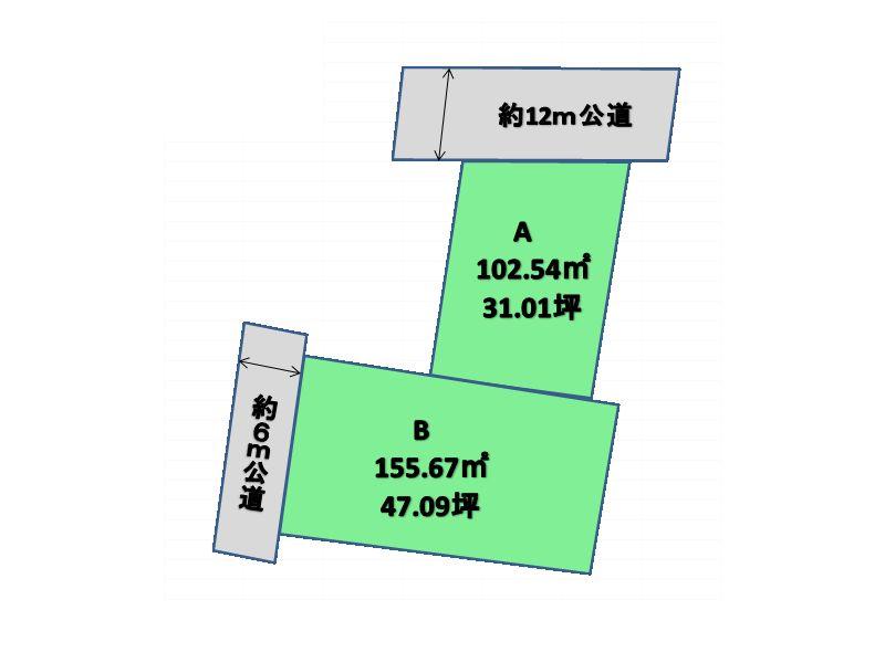 Compartment figure. Land price 21,700,000 yen, Land area 102.54 sq m