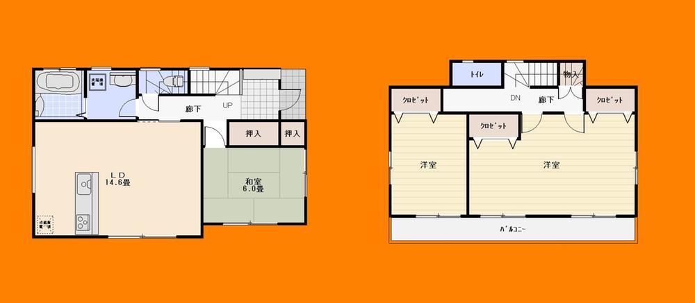 Floor plan. 27,800,000 yen, 4LDK, Land area 119.03 sq m , Building area 96.97 sq m