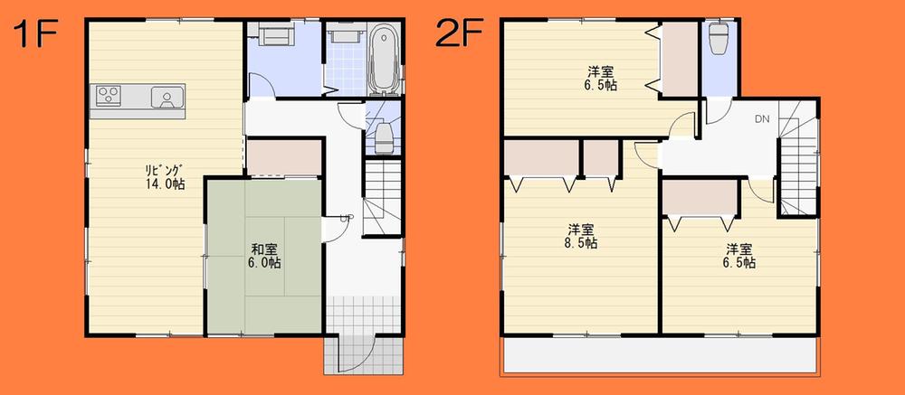 Floor plan. 21,800,000 yen, 4LDK, Land area 121.03 sq m , Building area 102.67 sq m