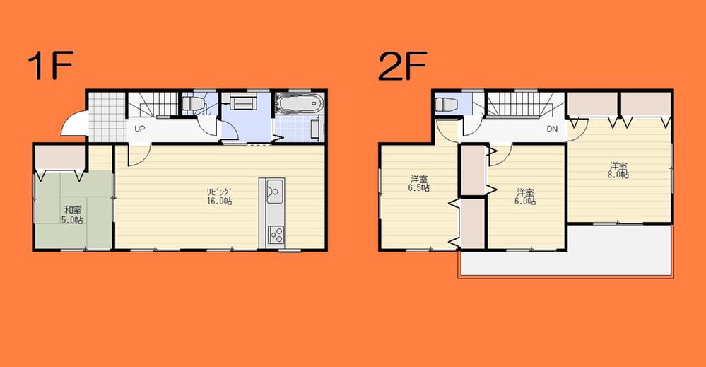 Floor plan. (1 Building), Price 32,800,000 yen, 4LDK, Land area 177.79 sq m , Building area 99.36 sq m