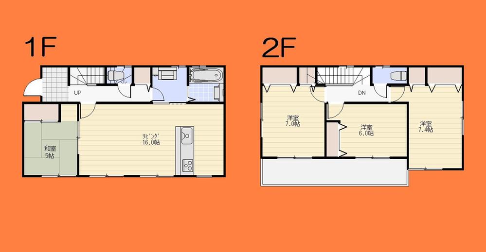 Floor plan. (Building 2), Price 30,800,000 yen, 4LDK, Land area 242.9 sq m , Building area 99.77 sq m