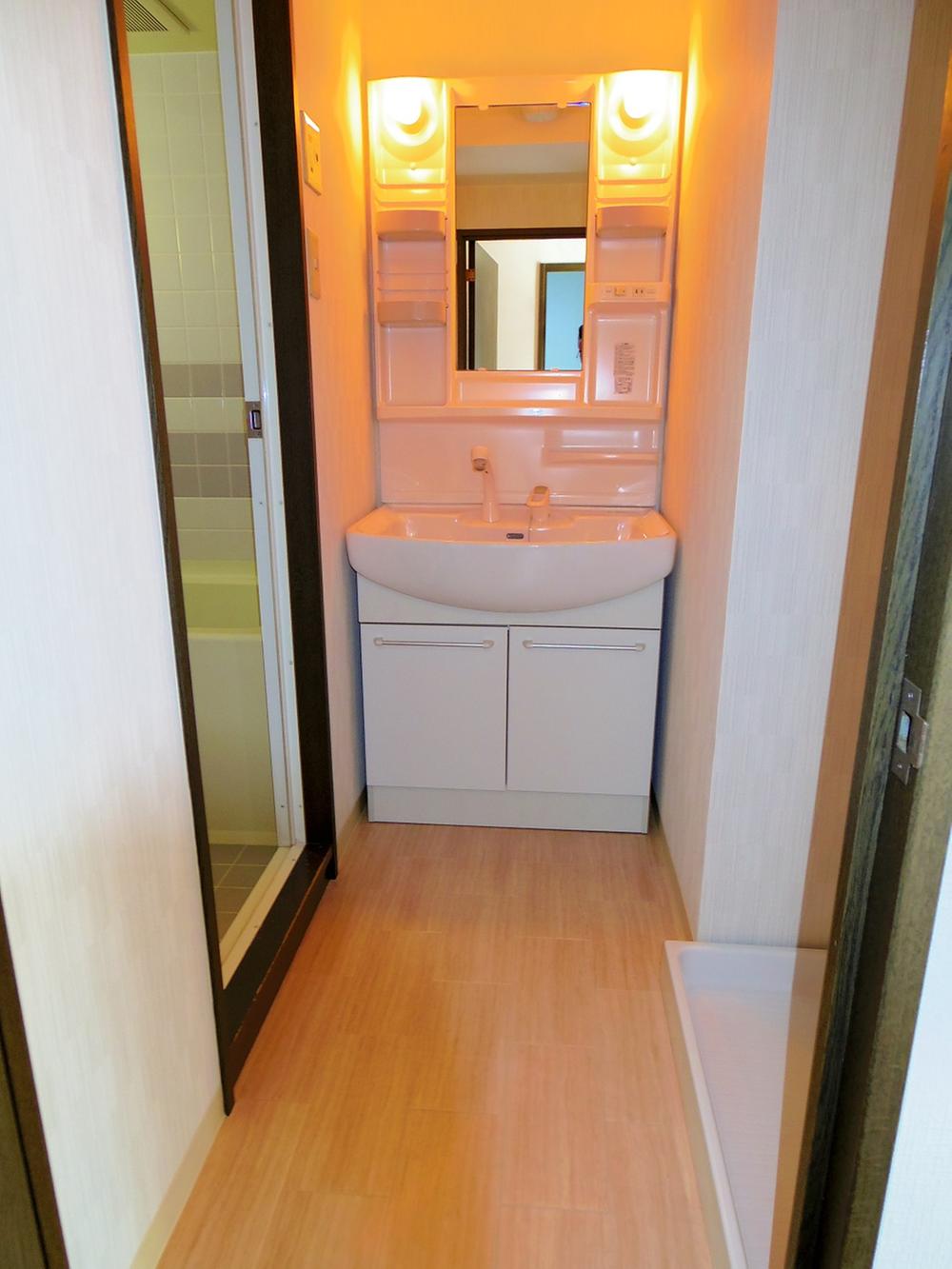 Wash basin, toilet. Shampoo dresser