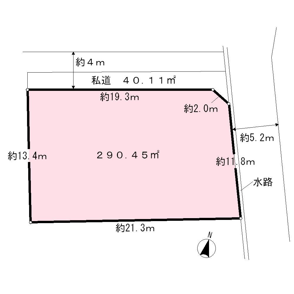 Compartment figure. Land price 200 million yen, Land area 290.45 sq m
