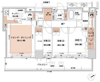 Floor: 3LD ・ K + WIC + N, the area occupied: 80.3 sq m, Price: 73,071,457 yen, now on sale