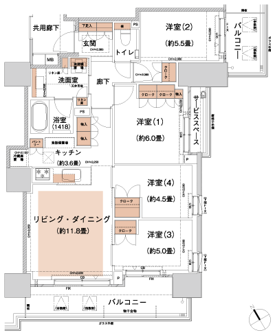 Floor: 4LD ・ K, the occupied area: 80.68 sq m, Price: 81,810,251 yen, now on sale