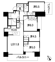 Floor: 4LD ・ K, the occupied area: 80.68 sq m, Price: 81,810,251 yen, now on sale