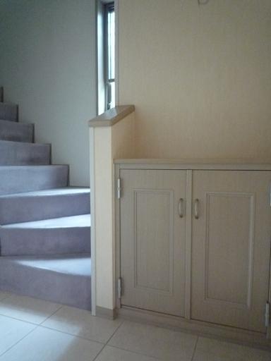 Other introspection. Stairs aside cabinet with storage