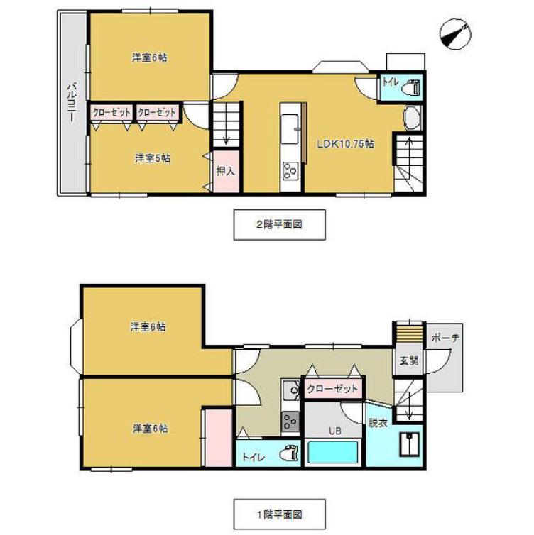 Floor plan. 38,200,000 yen, 4LDK, Land area 81.24 sq m , Building area 83.16 sq m