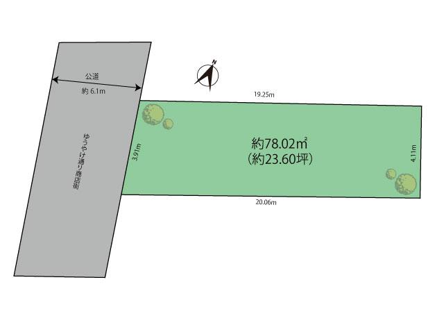 Compartment figure. Land price 45,800,000 yen, Land area 78.02 sq m