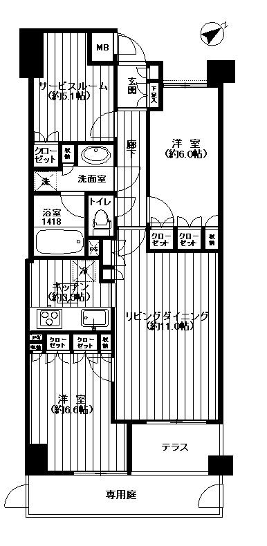 Floor plan. 2LDK + S (storeroom), Price 33,800,000 yen, Occupied area 70.29 sq m