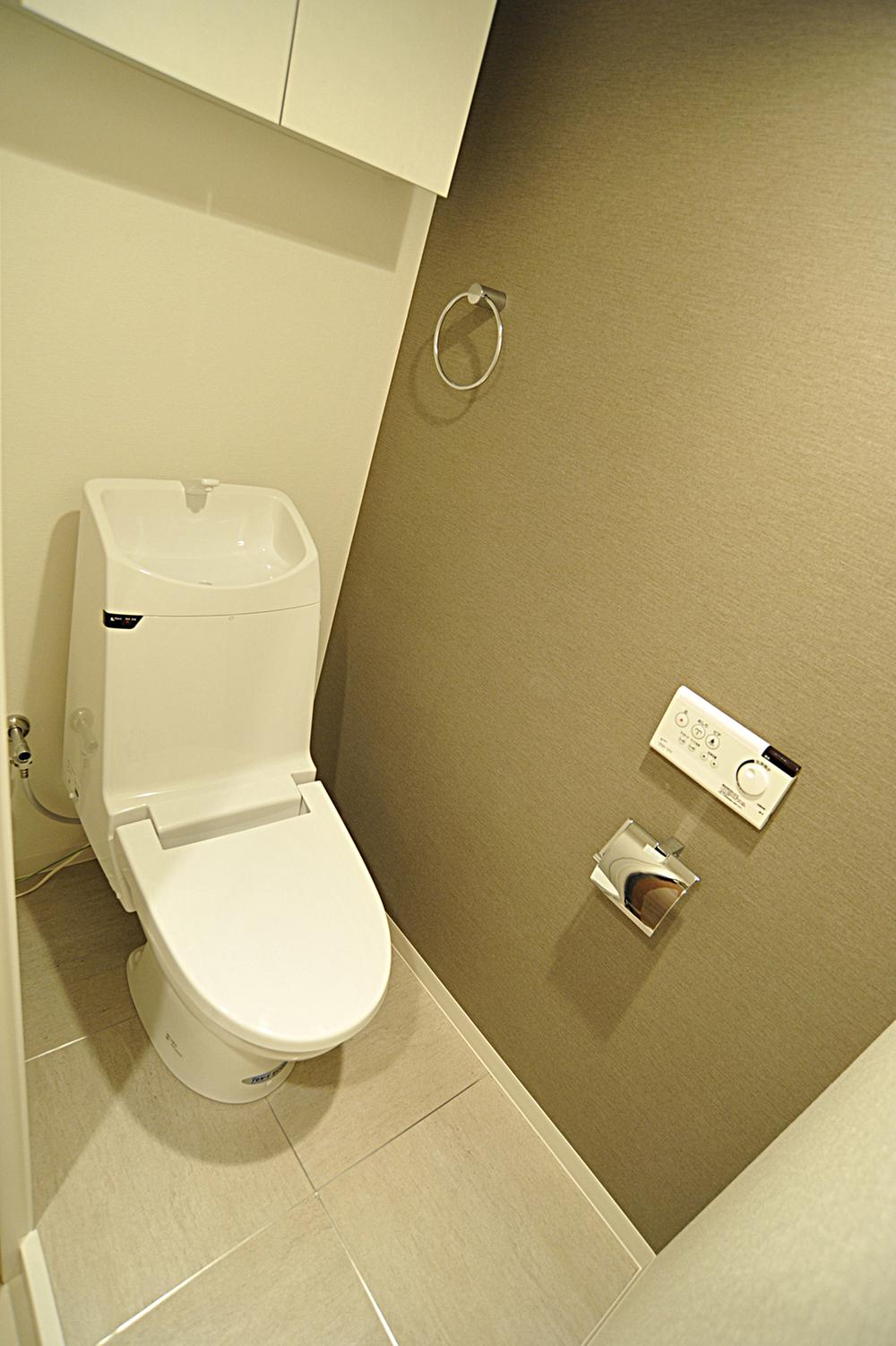 Toilet. Construction example photo / A full renovation from the skeleton, Reborn in the same way new construction.
