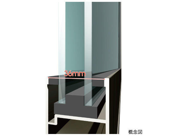 Other.  [Double-glazing and sound insulation sash] Employing a multilayer glass having a layer of air between the two glass. Sash, After the external sound measurement, T1 ~ It adopted a sash with a sound insulation performance of the T3 grade. To achieve the energy saving effect and comfortable indoor environment with thermal insulation properties.