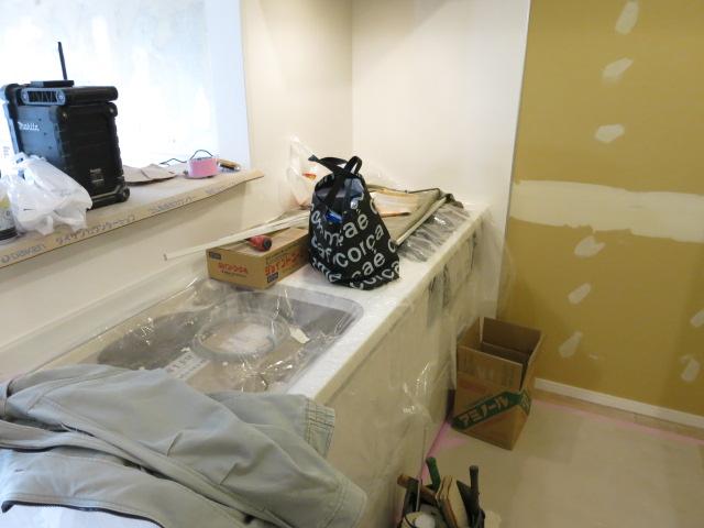 Kitchen. During a New Renovation