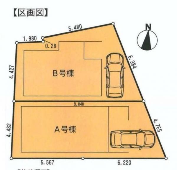 Compartment figure. Land price 36,800,000 yen, Land area 47.94 sq m