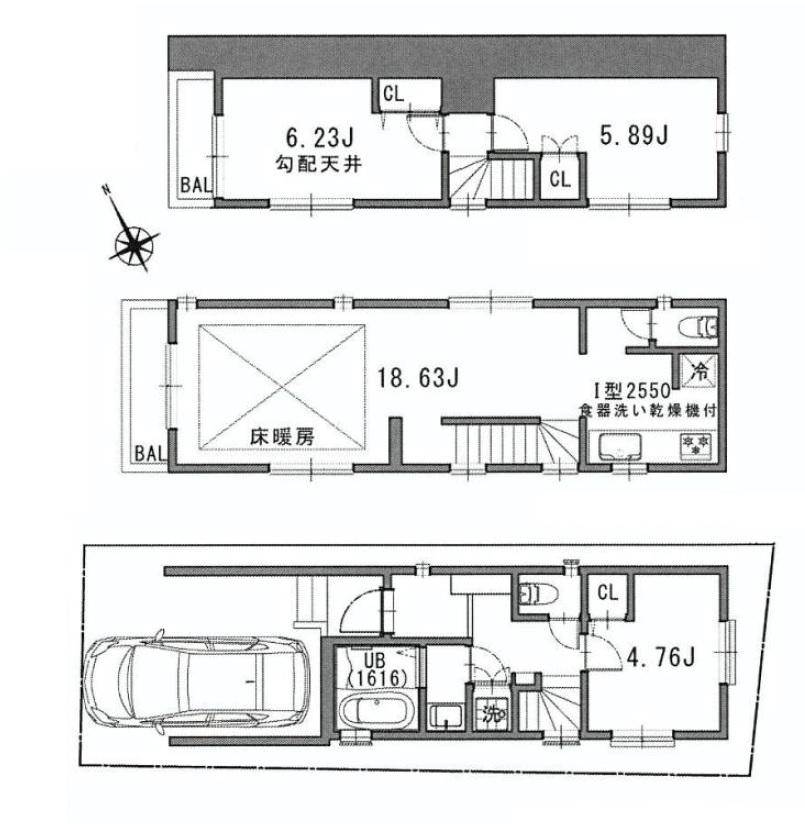 Floor plan. 51,800,000 yen, 2LDK + S (storeroom), Land area 58.51 sq m , Building area 90.56 sq m