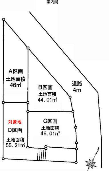 Compartment figure. Land price 25,300,000 yen, Land area 55.21 sq m