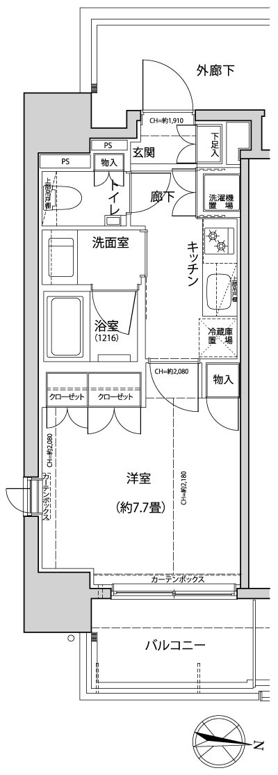 Floor: 1K, occupied area: 29.26 sq m, Price: 25,245,000 yen, now on sale