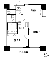 Floor: 2LDK, occupied area: 63.11 sq m, Price: 44,900,000 yen, now on sale
