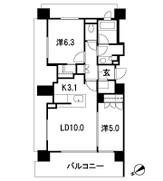 Floor: 2LDK + W + S, the occupied area: 58.65 sq m, Price: TBD