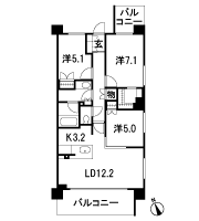 Floor: 3LDK + W, the area occupied: 73.6 sq m, Price: TBD