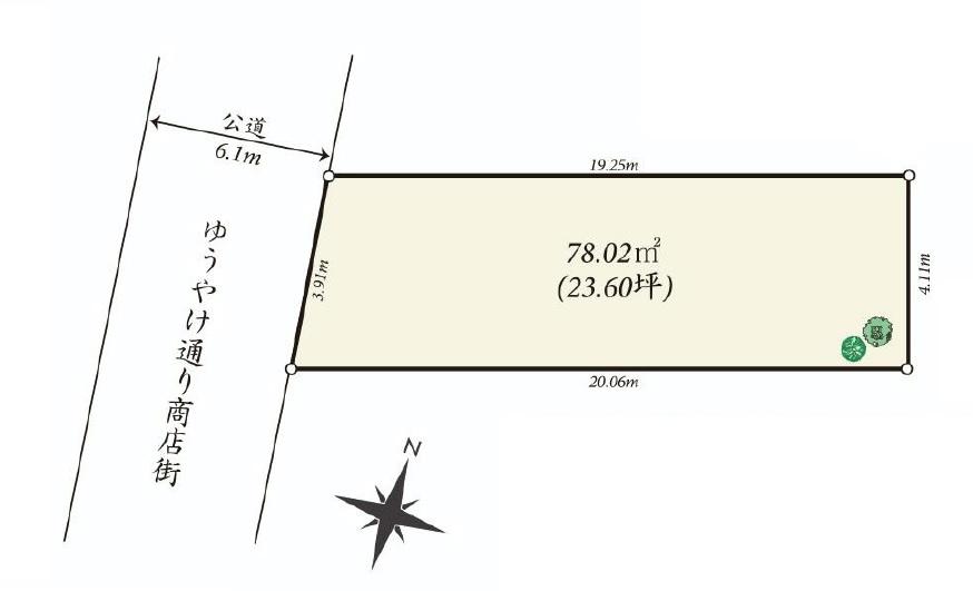 Compartment figure. Land price 43,800,000 yen, Land area 78.02 sq m