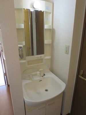 Washroom. It is also comfortable in the morning in a separate wash basin