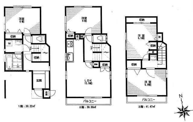 Floor plan. 39,800,000 yen, 4LDK, Land area 68.81 sq m , Building area 111.19 sq m