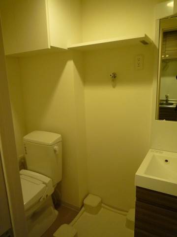 Washroom. The photograph is an image