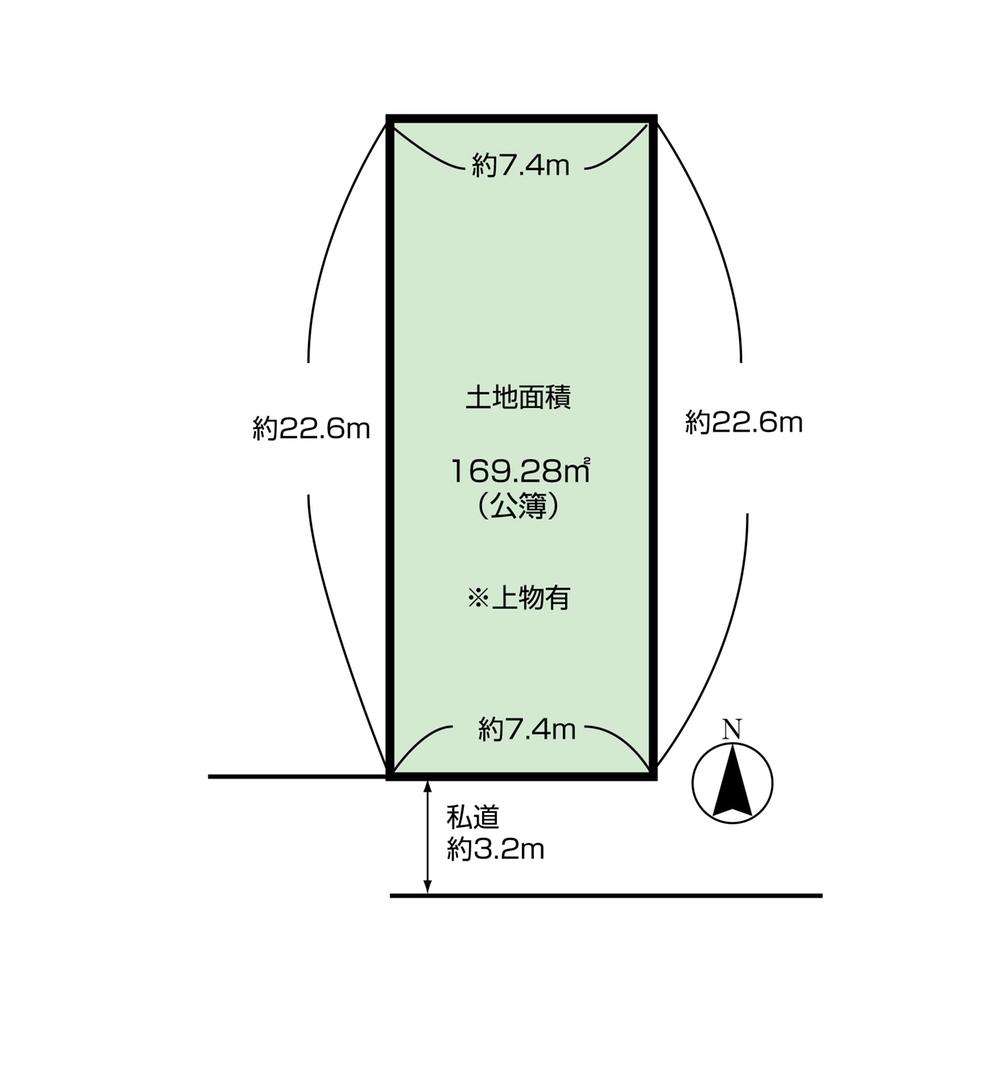 Compartment figure. Land price 89,600,000 yen, Land area 169.28 sq m