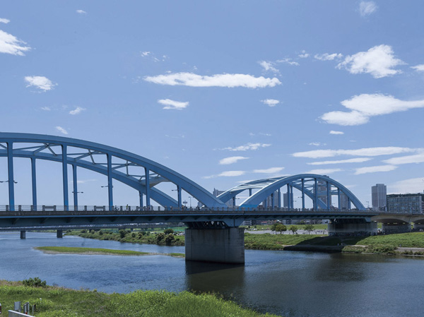 Surrounding environment. Tama River (about 340m, A 5-minute walk)