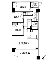 Floor: 2LDK + S + WIC, the occupied area: 74.75 sq m