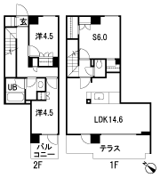 Floor: 2LDK + S + 2WIC + SIC, the occupied area: 76.06 sq m