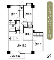 Floor: 4LDK + 2WIC, the area occupied: 82.2 sq m