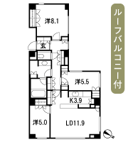 Floor: 3LDK, occupied area: 85.95 sq m, Price: 110 million yen, currently on sale