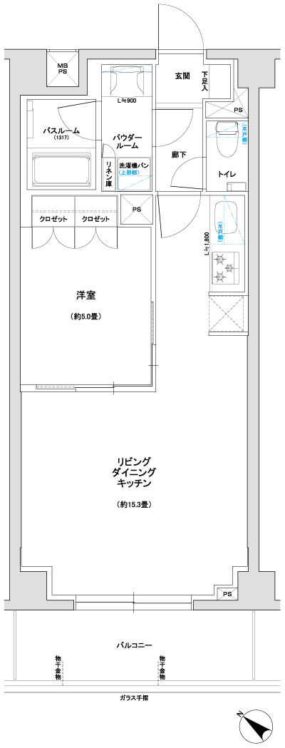 Floor: 1LDK, the area occupied: 45.7 sq m, Price: 34,980,000 yen, now on sale