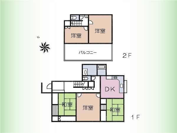 Floor plan. 109 million yen, 4LDK, Land area 211.57 sq m , Building area 114.27 sq m floor plan