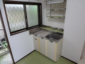 Kitchen. Easy to ventilation because there is a window!