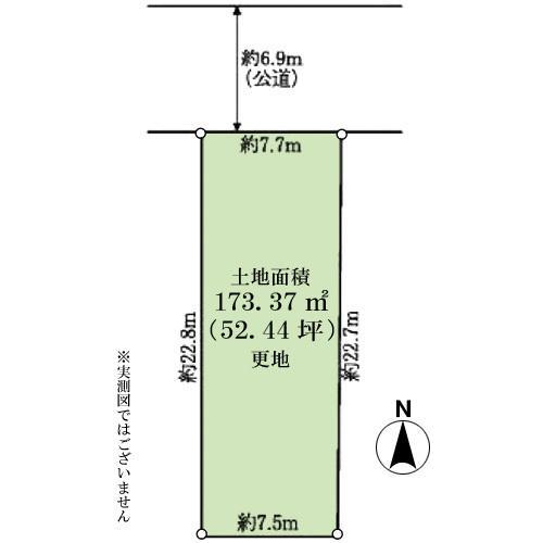 Compartment figure. Land price 89,800,000 yen, Land area 173.37 sq m