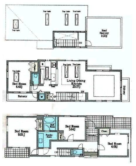 Floor plan. 95,800,000 yen, 4LDK, Land area 120.33 sq m , Building area 119.03 sq m