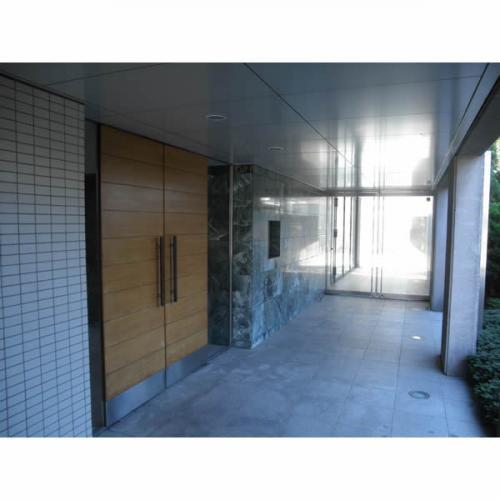 Entrance. Popularity of low-rise apartment