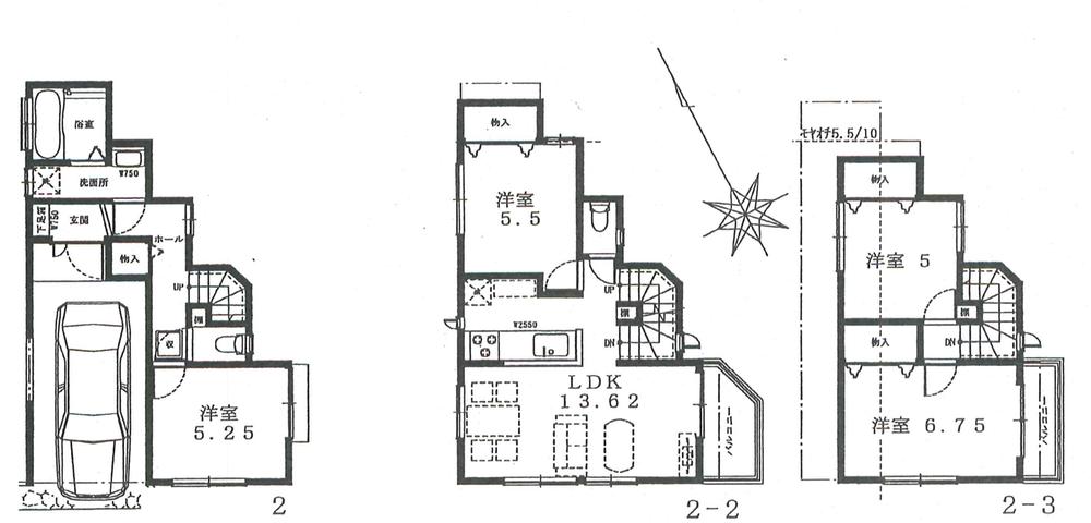 Floor plan. (Building 2), Price 49,800,000 yen, 4LDK, Land area 65.85 sq m , Building area 88.48 sq m