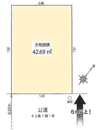 Compartment figure. 40,800,000 yen, 3LDK, Land area 42.62 sq m , Is a positive per well in the building area 76.11 sq m southeast.
