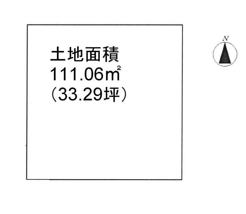 Compartment figure. Land price 49,800,000 yen, Land area 111.06 sq m