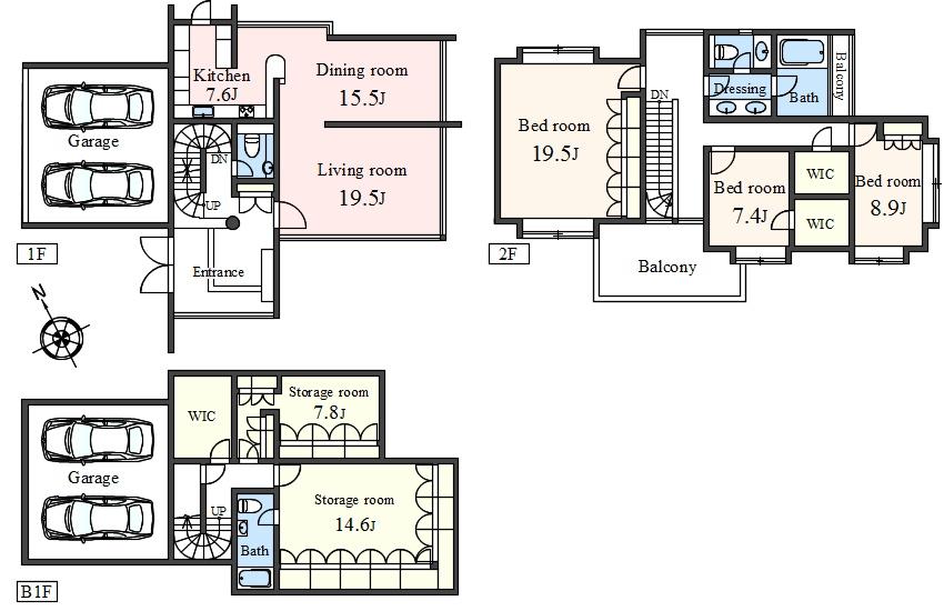 Floor plan. 400 million 48 million yen, 3LDK + 2S (storeroom), Land area 389.19 sq m , Building area 332.23 sq m