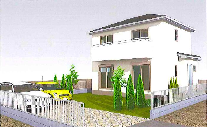 Building plan example (Perth ・ appearance). Building plan example: Building price 17,350,000 yen, Building area 98.85 square meters