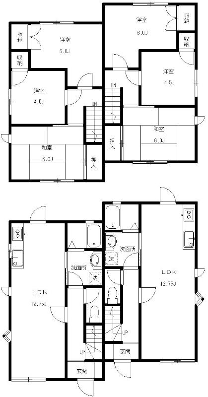 Floor plan. 67,800,000 yen, 3LDK, Land area 193.37 sq m , Building area 142.28 sq m