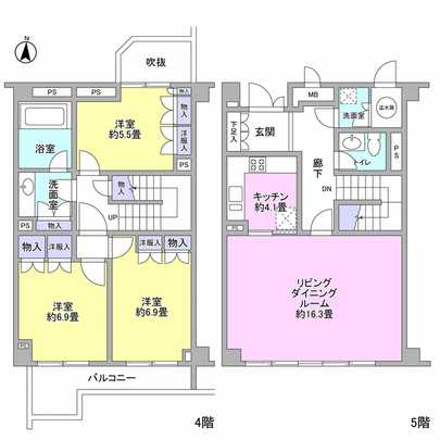 Floor plan.  ■ 3LD ・ Type taken during the K type